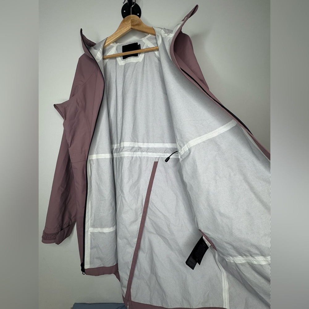 Marmot EVODry Kingston Long Rain Jacket Mauve Women’s XL - Picture 4 of 10